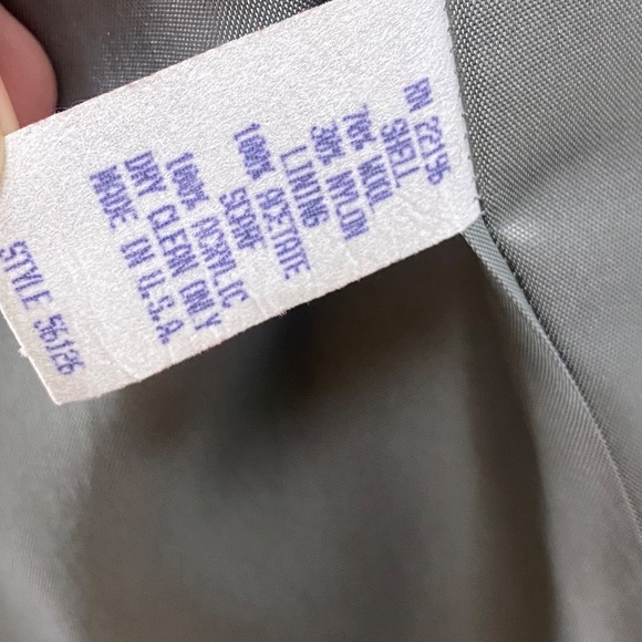 Vintage Herman Kay Wool Blend Gray Coat with Matching Scarf Women’s 12 - Picture 7 of 8